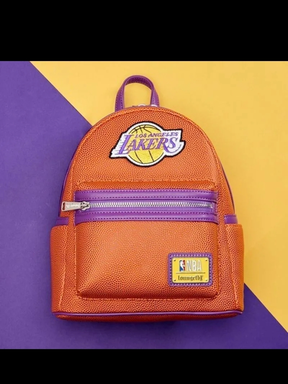 Loungefly Los Angeles Lakers Orange & Purple Mini Backpack